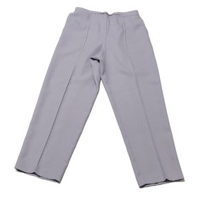 Lavender Alfred Dunner Pull On Ankle  Pants w/ Silver Detail at Waistband sz 10